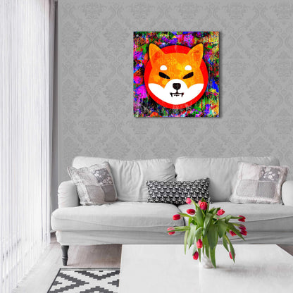 Epic Art 'SHIB Shiba Inu Crypto,' Acrylic Glass Wall Art,24x24