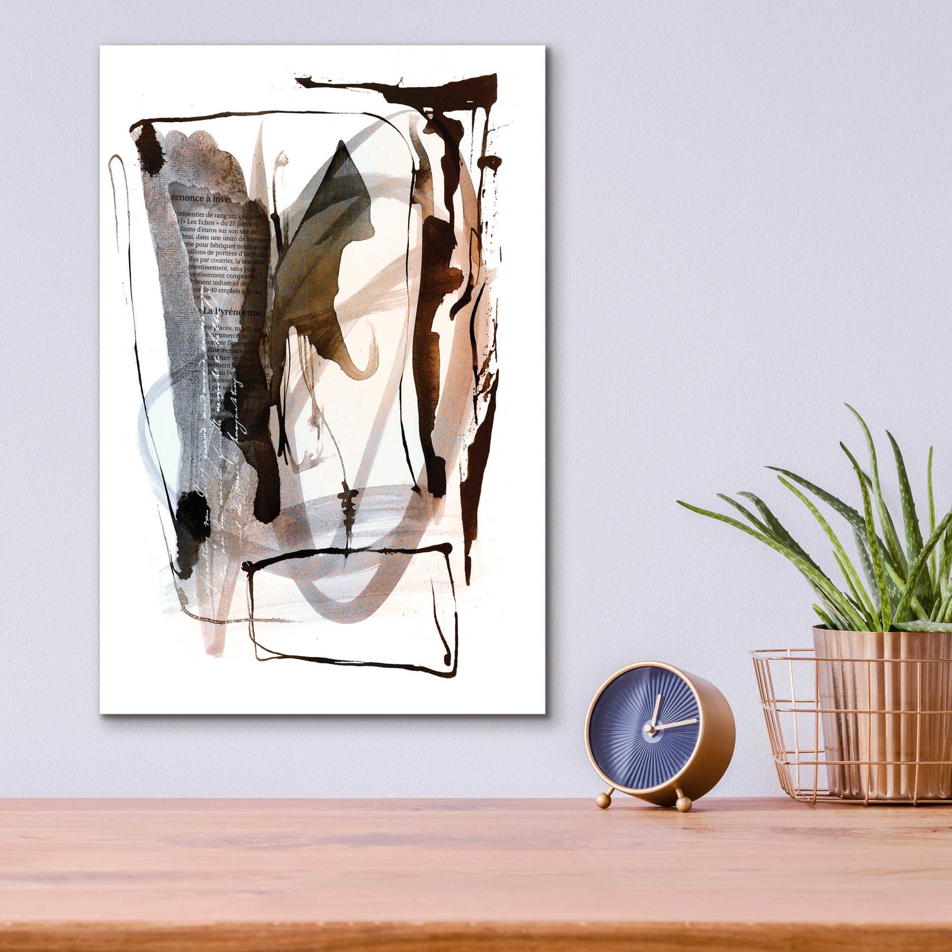 Epic Art 'Story Of Faith Brown' by Andrea Haase Acrylic Glass Wall Art,12x16