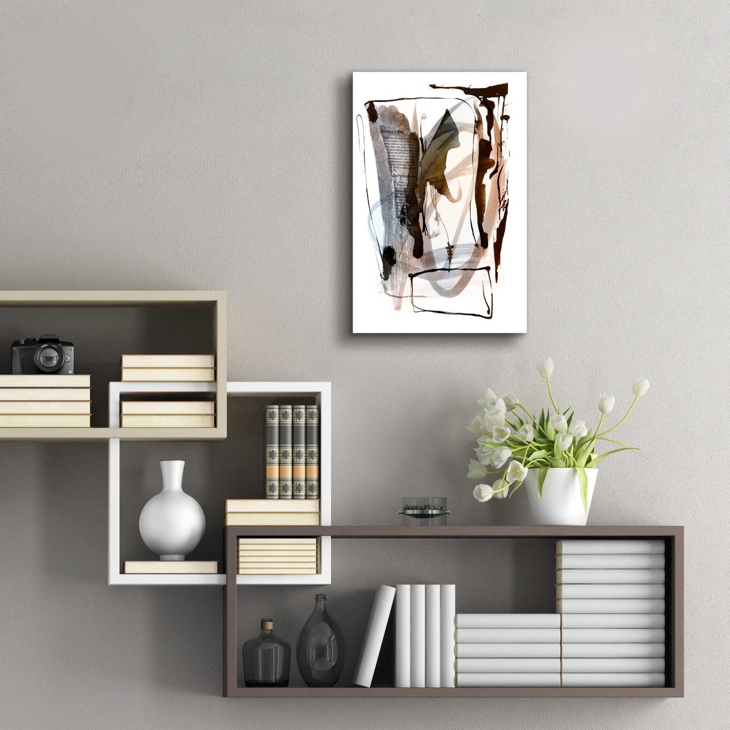 Epic Art 'Story Of Faith Brown' by Andrea Haase Acrylic Glass Wall Art,16x24