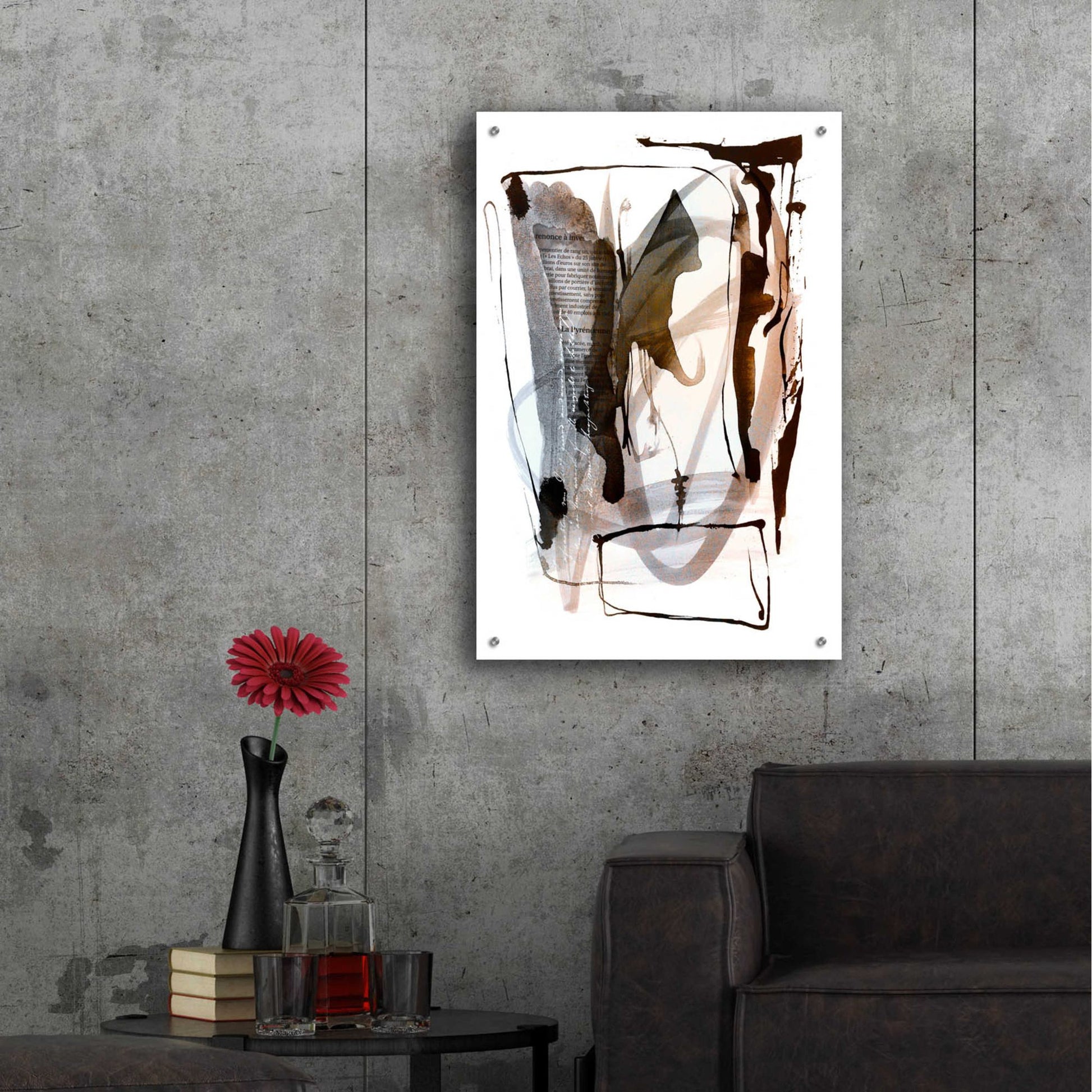 Epic Art 'Story Of Faith Brown' by Andrea Haase Acrylic Glass Wall Art,24x36