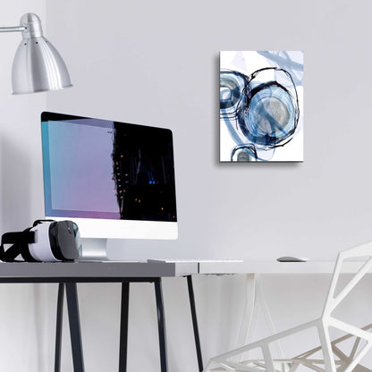 Epic Art 'Story Of Escape Blue' by Andrea Haase Acrylic Glass Wall Art,12x16