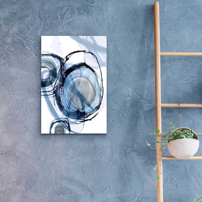 Epic Art 'Story Of Escape Blue' by Andrea Haase Acrylic Glass Wall Art,16x24