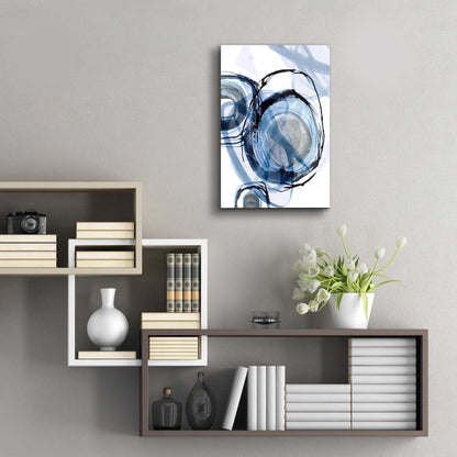 Epic Art 'Story Of Escape Blue' by Andrea Haase Acrylic Glass Wall Art,16x24