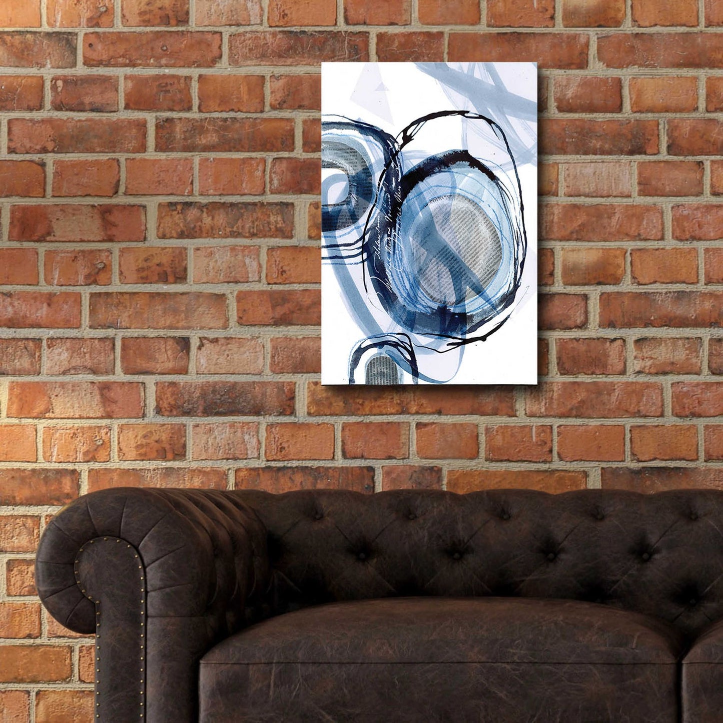 Epic Art 'Story Of Escape Blue' by Andrea Haase Acrylic Glass Wall Art,16x24