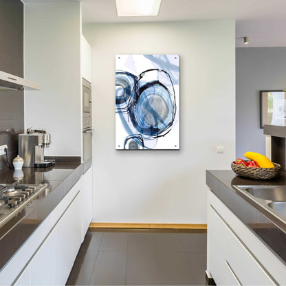 Epic Art 'Story Of Escape Blue' by Andrea Haase Acrylic Glass Wall Art,24x36