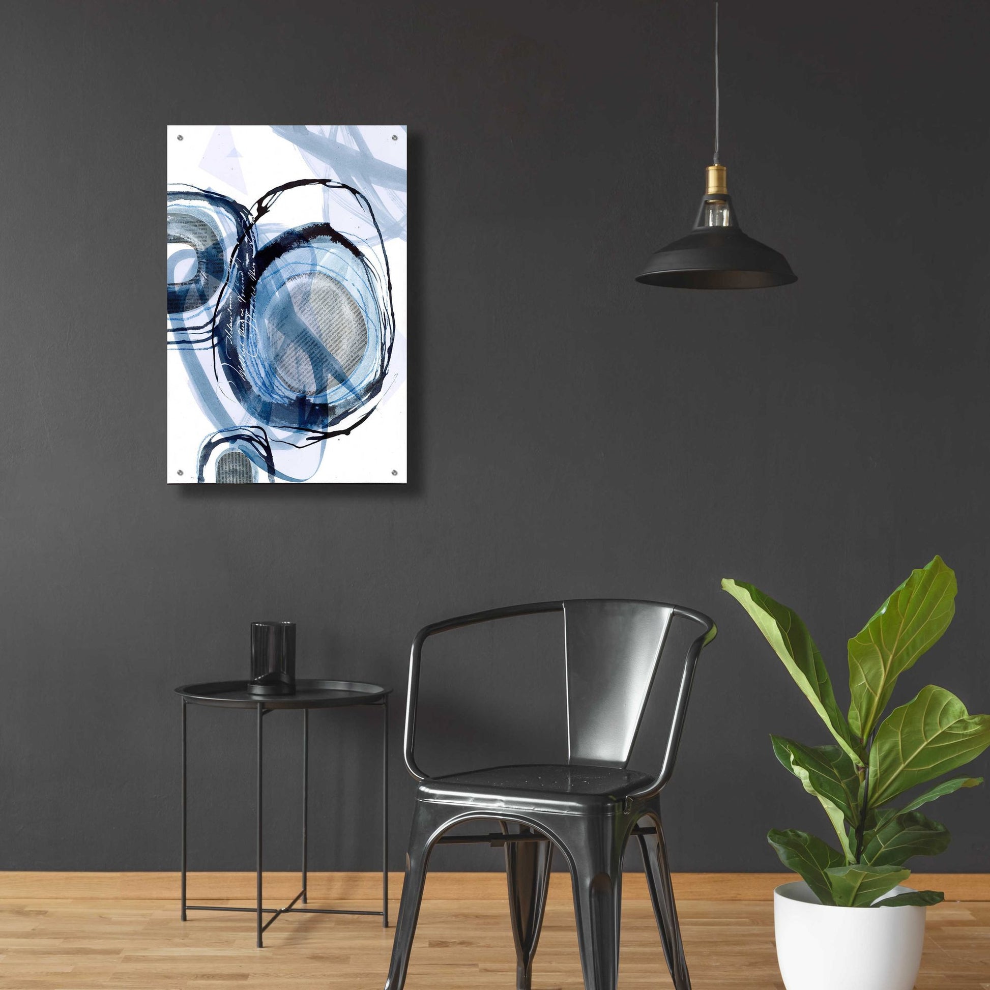 Epic Art 'Story Of Escape Blue' by Andrea Haase Acrylic Glass Wall Art,24x36