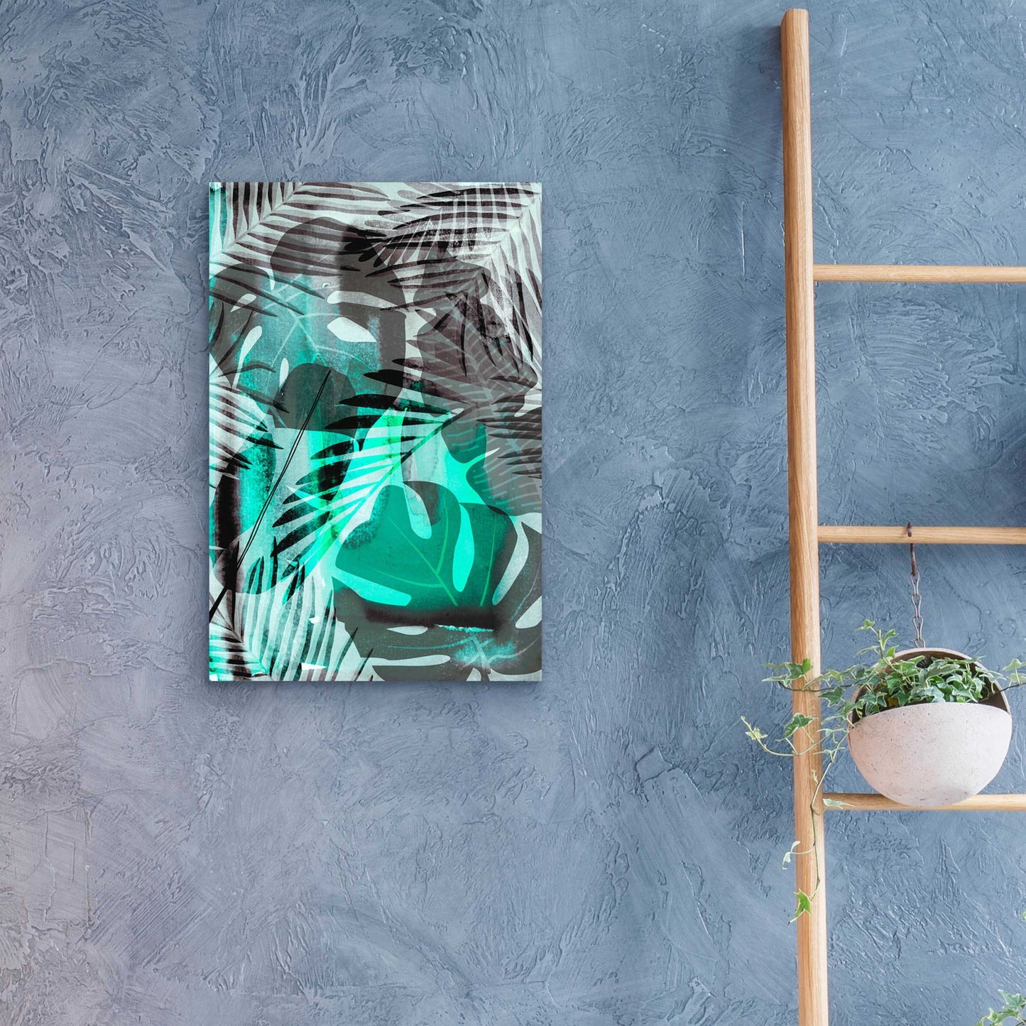 Epic Art 'Exotic Night Green' by Andrea Haase Acrylic Glass Wall Art,16x24