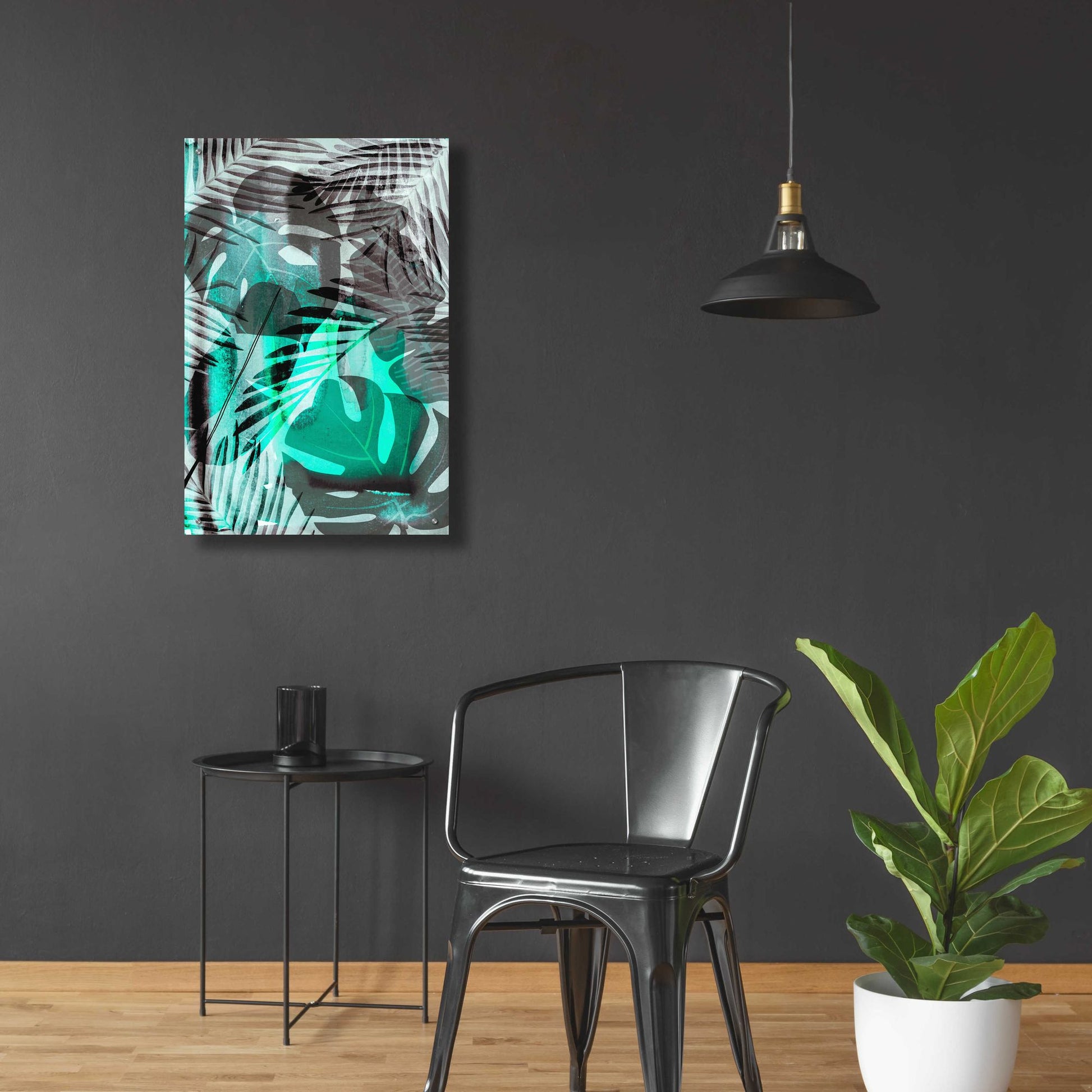 Epic Art 'Exotic Night Green' by Andrea Haase Acrylic Glass Wall Art,24x36