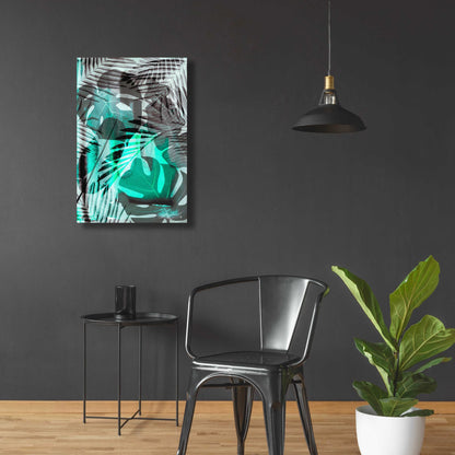 Epic Art 'Exotic Night Green' by Andrea Haase Acrylic Glass Wall Art,24x36