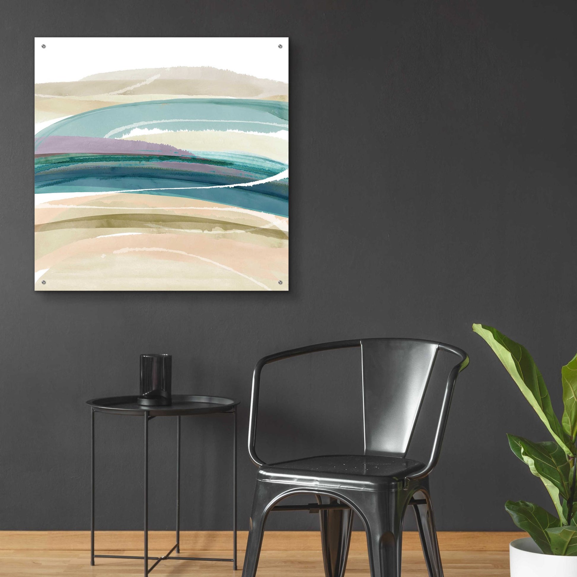 Epic Art 'Cirrus Flow III' by Flora Kouta Acrylic Glass Wall Art,36x36