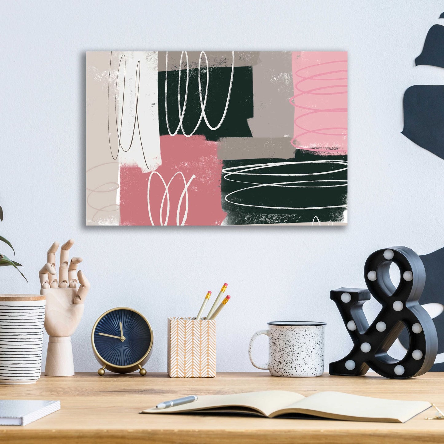 Epic Art 'Neopolitan' by Delores Naskrent Acrylic Glass Wall Art,16x12