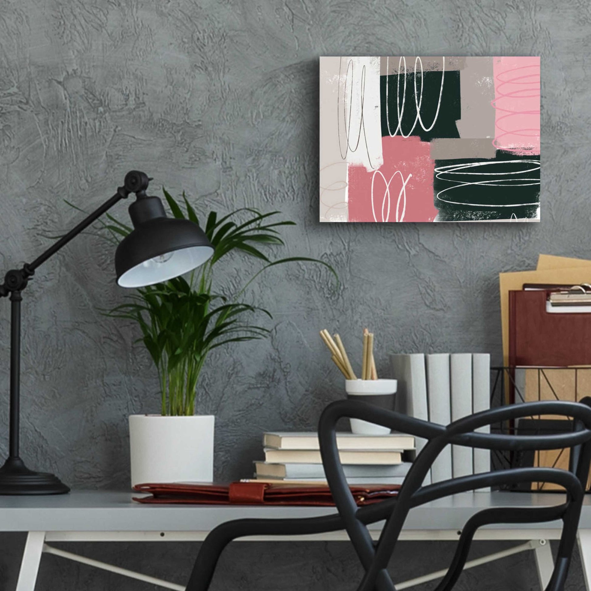 Epic Art 'Neopolitan' by Delores Naskrent Acrylic Glass Wall Art,16x12