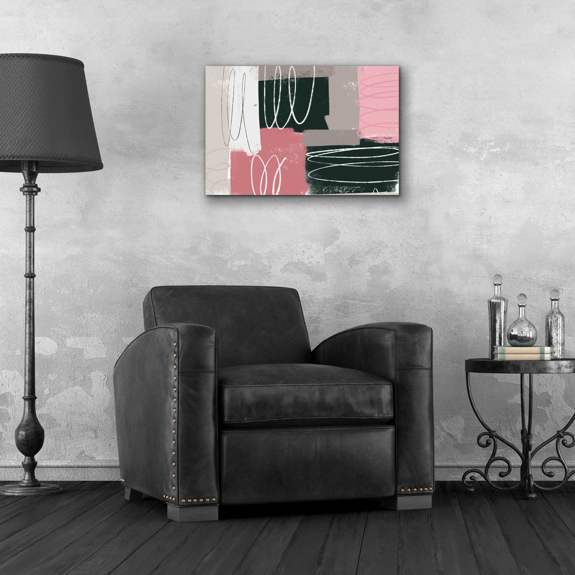 Epic Art 'Neopolitan' by Delores Naskrent Acrylic Glass Wall Art,24x16