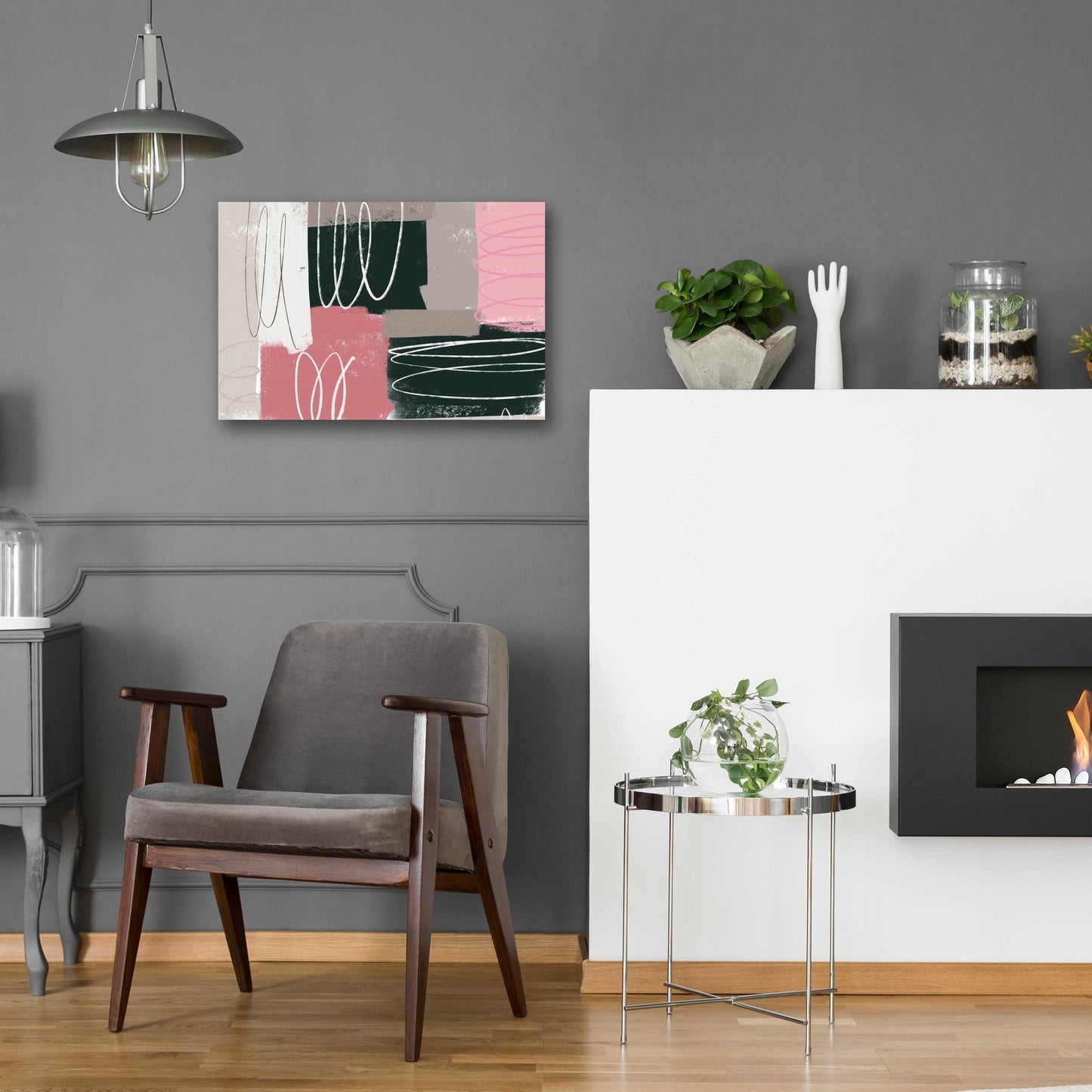 Epic Art 'Neopolitan' by Delores Naskrent Acrylic Glass Wall Art,24x16