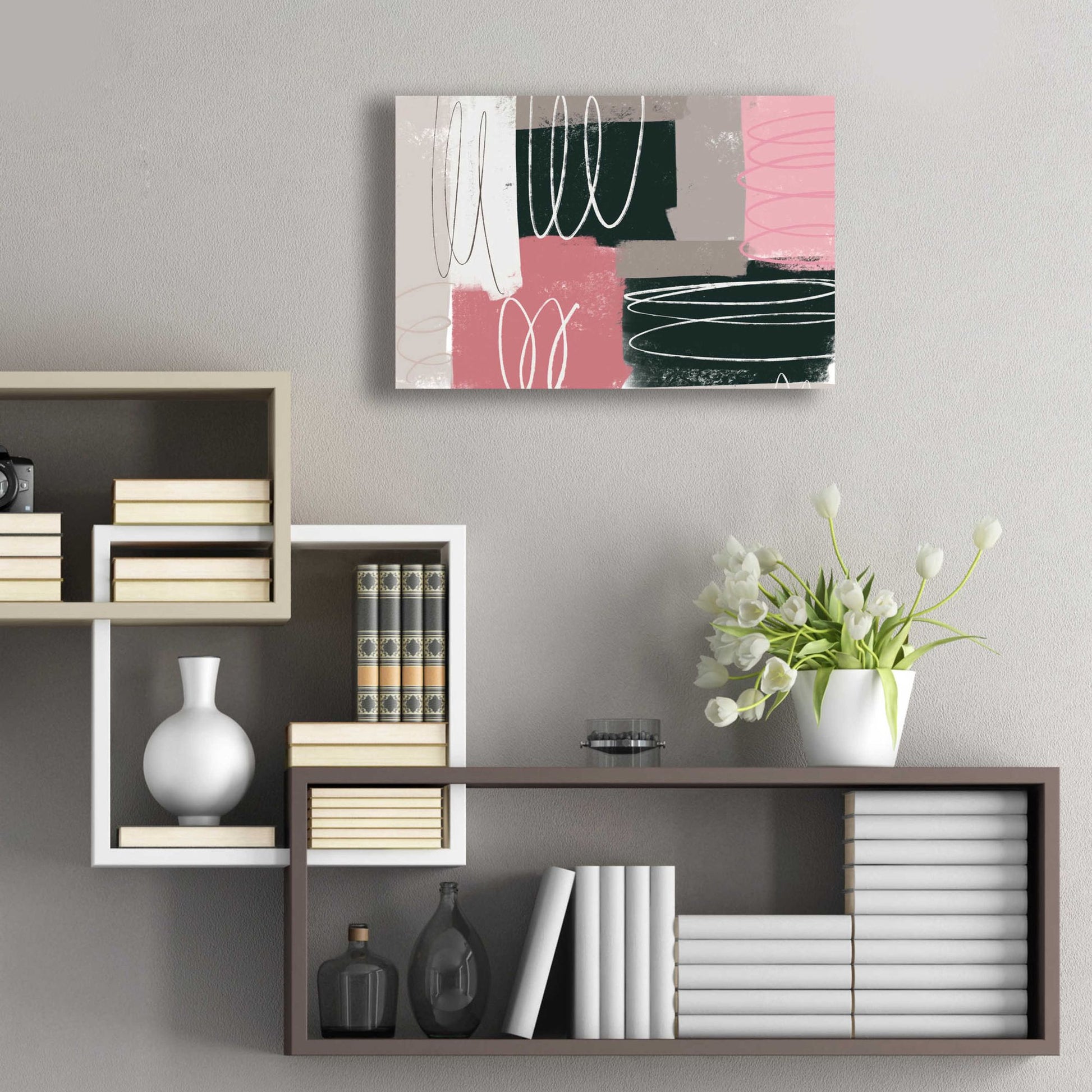 Epic Art 'Neopolitan' by Delores Naskrent Acrylic Glass Wall Art,24x16