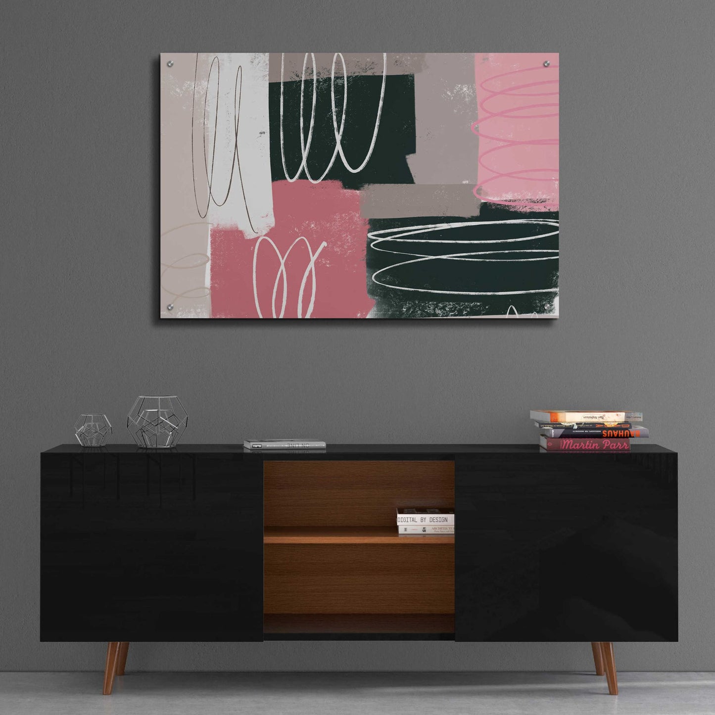 Epic Art 'Neopolitan' by Delores Naskrent Acrylic Glass Wall Art,36x24