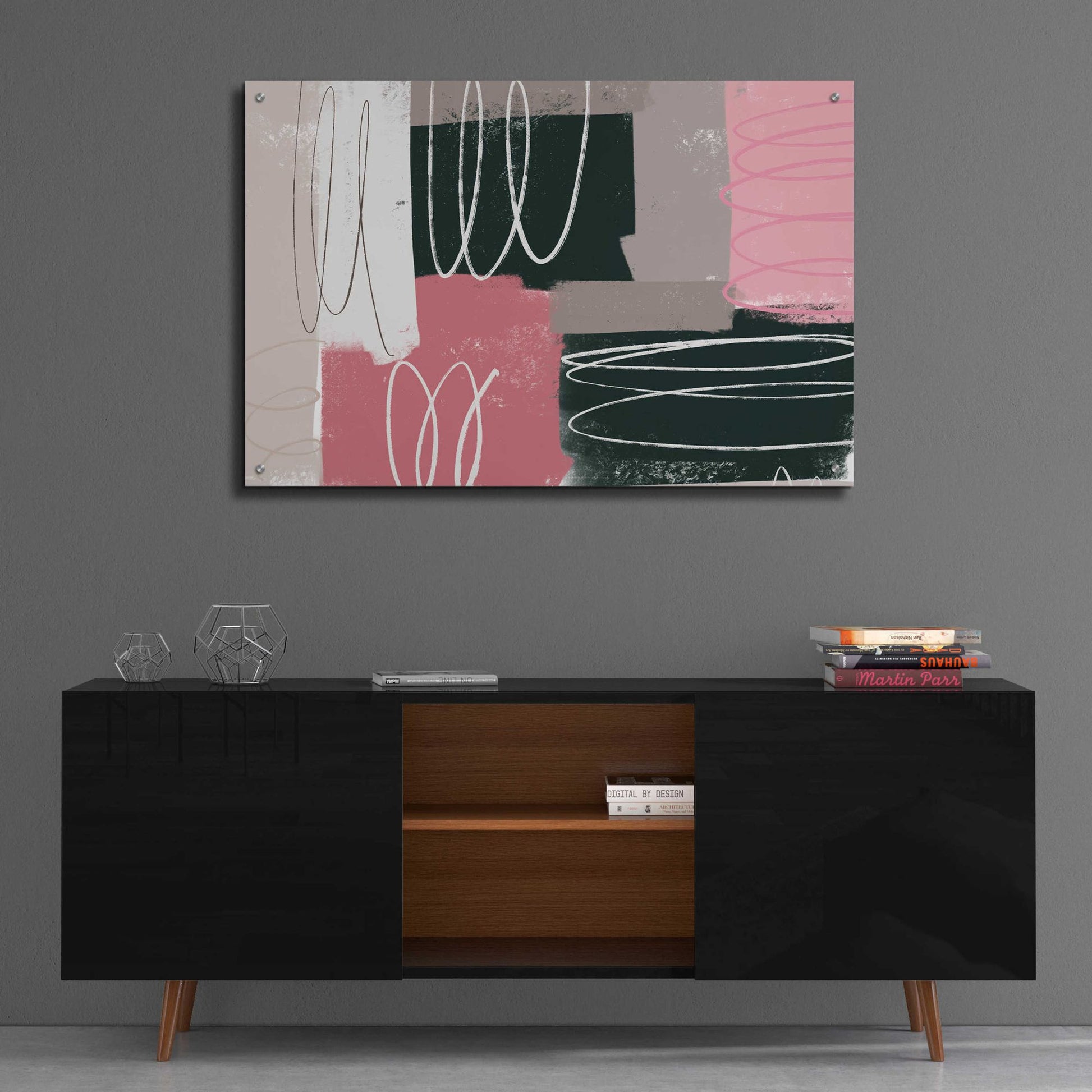 Epic Art 'Neopolitan' by Delores Naskrent Acrylic Glass Wall Art,36x24
