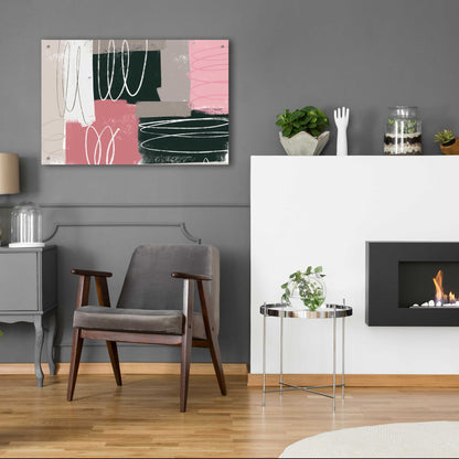 Epic Art 'Neopolitan' by Delores Naskrent Acrylic Glass Wall Art,36x24