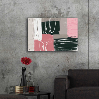 Epic Art 'Neopolitan' by Delores Naskrent Acrylic Glass Wall Art,36x24