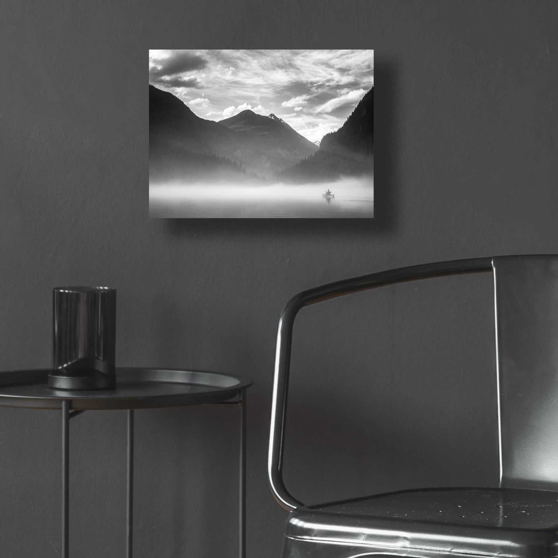 Epic Art  'Paddling Into The Mist II'  by Don Schwartz, Acrylic Glass Wall Art,16x12