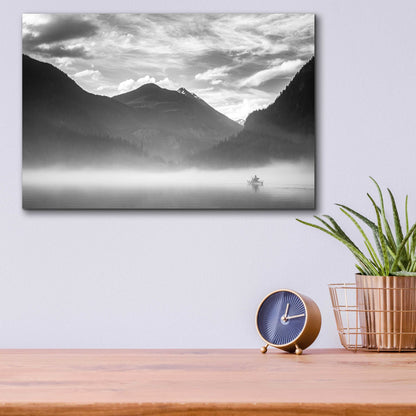 Epic Art  'Paddling Into The Mist II'  by Don Schwartz, Acrylic Glass Wall Art,16x12