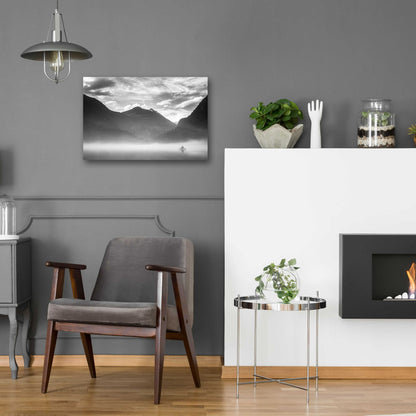 Epic Art  'Paddling Into The Mist II'  by Don Schwartz, Acrylic Glass Wall Art,24x16