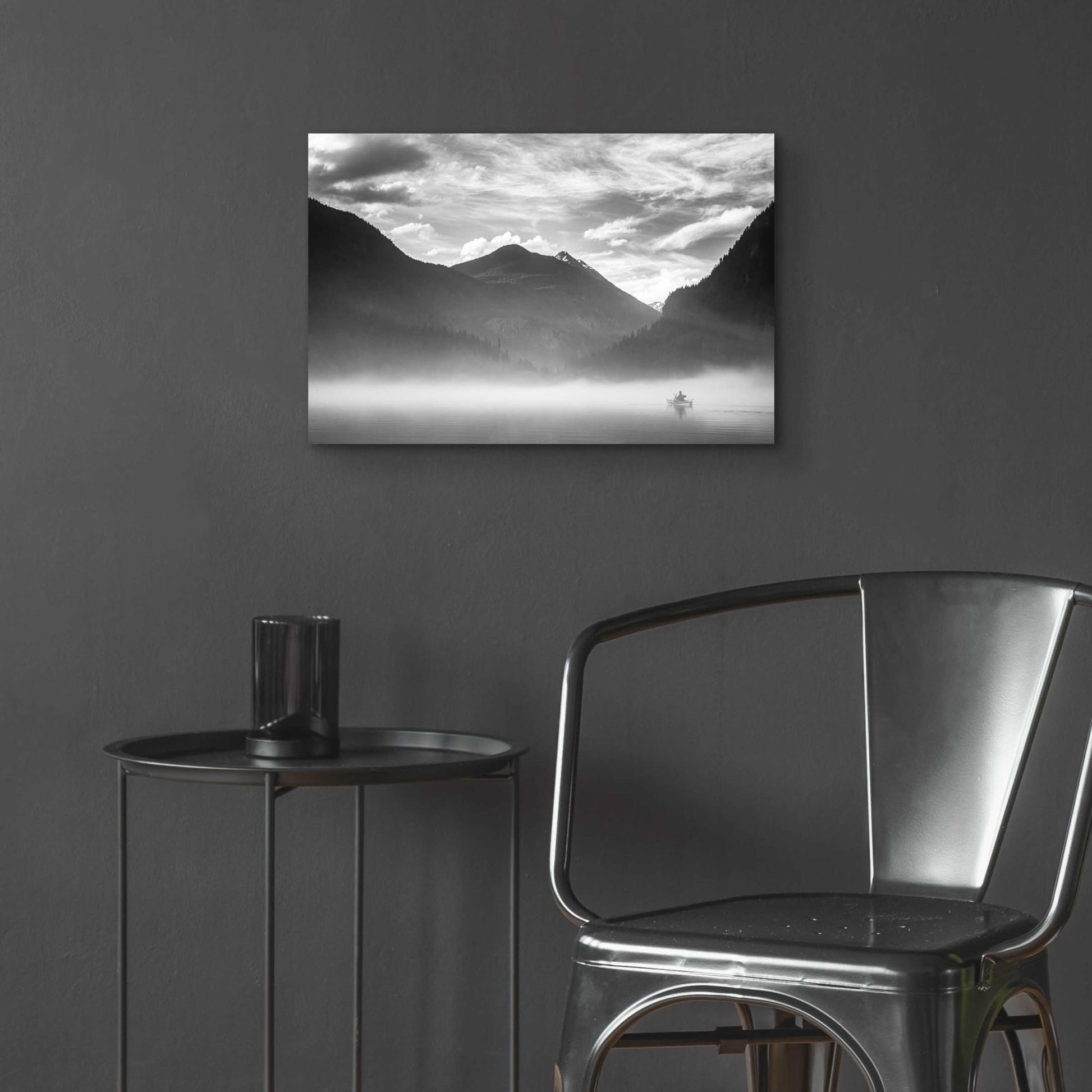 Epic Art  'Paddling Into The Mist II'  by Don Schwartz, Acrylic Glass Wall Art,24x16