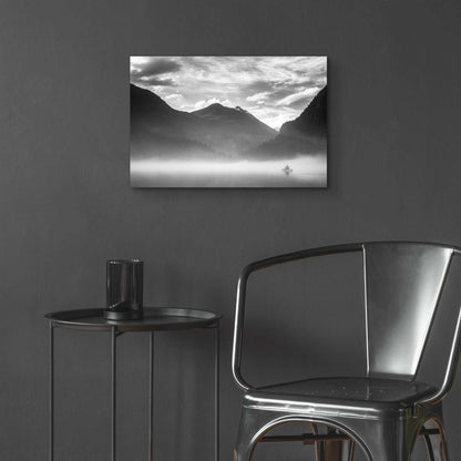 Epic Art  'Paddling Into The Mist II'  by Don Schwartz, Acrylic Glass Wall Art,24x16