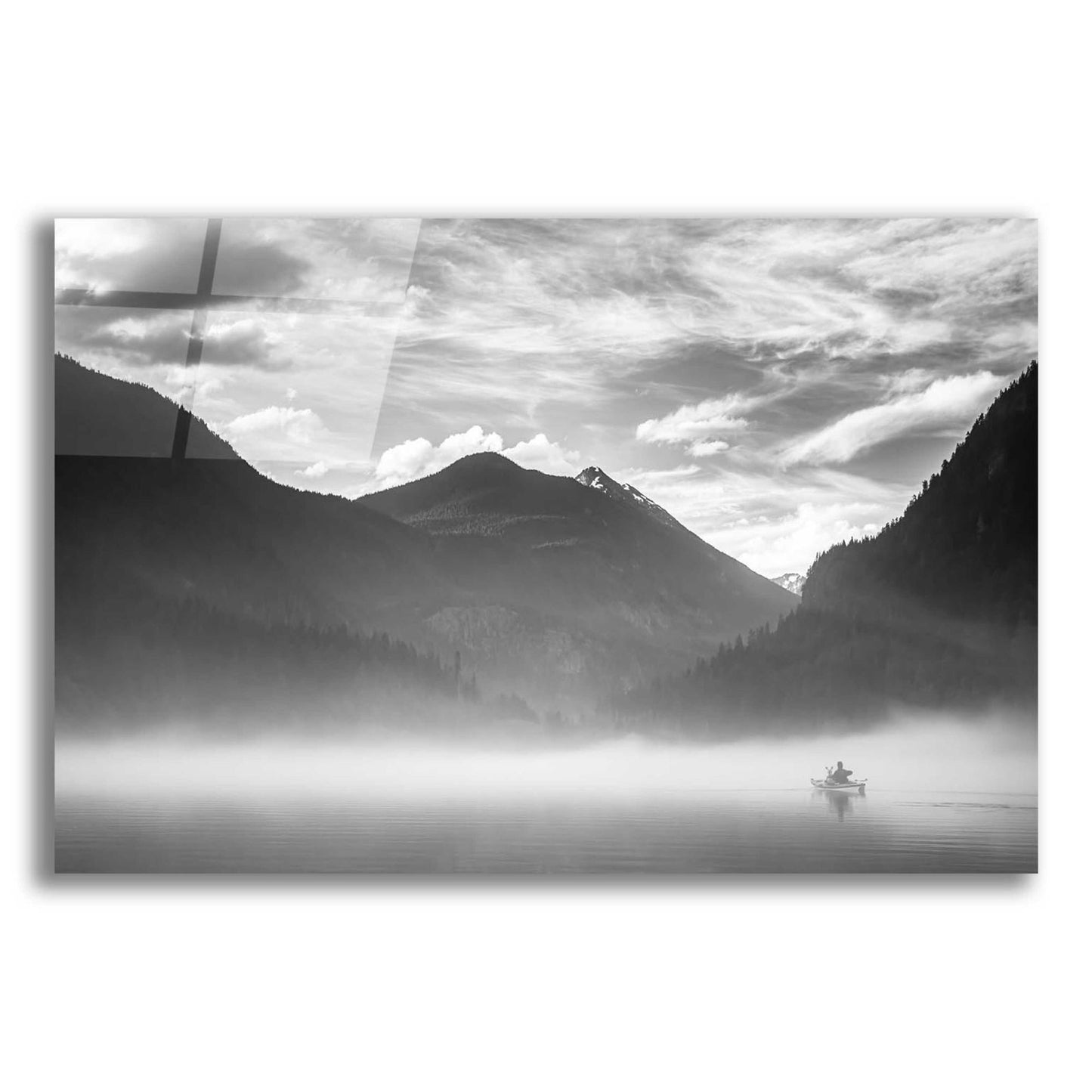 Epic Art  'Paddling Into The Mist II'  by Don Schwartz, Acrylic Glass Wall Art,24x16