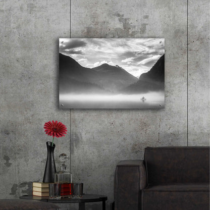 Epic Art  'Paddling Into The Mist II'  by Don Schwartz, Acrylic Glass Wall Art,36x24