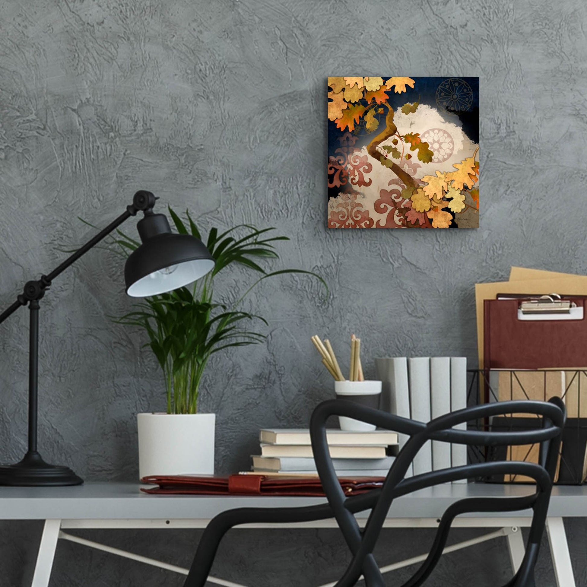 Epic Art 'Clouding Autumn Night' by Evelia Designs Acrylic Glass Wall Art,12x12