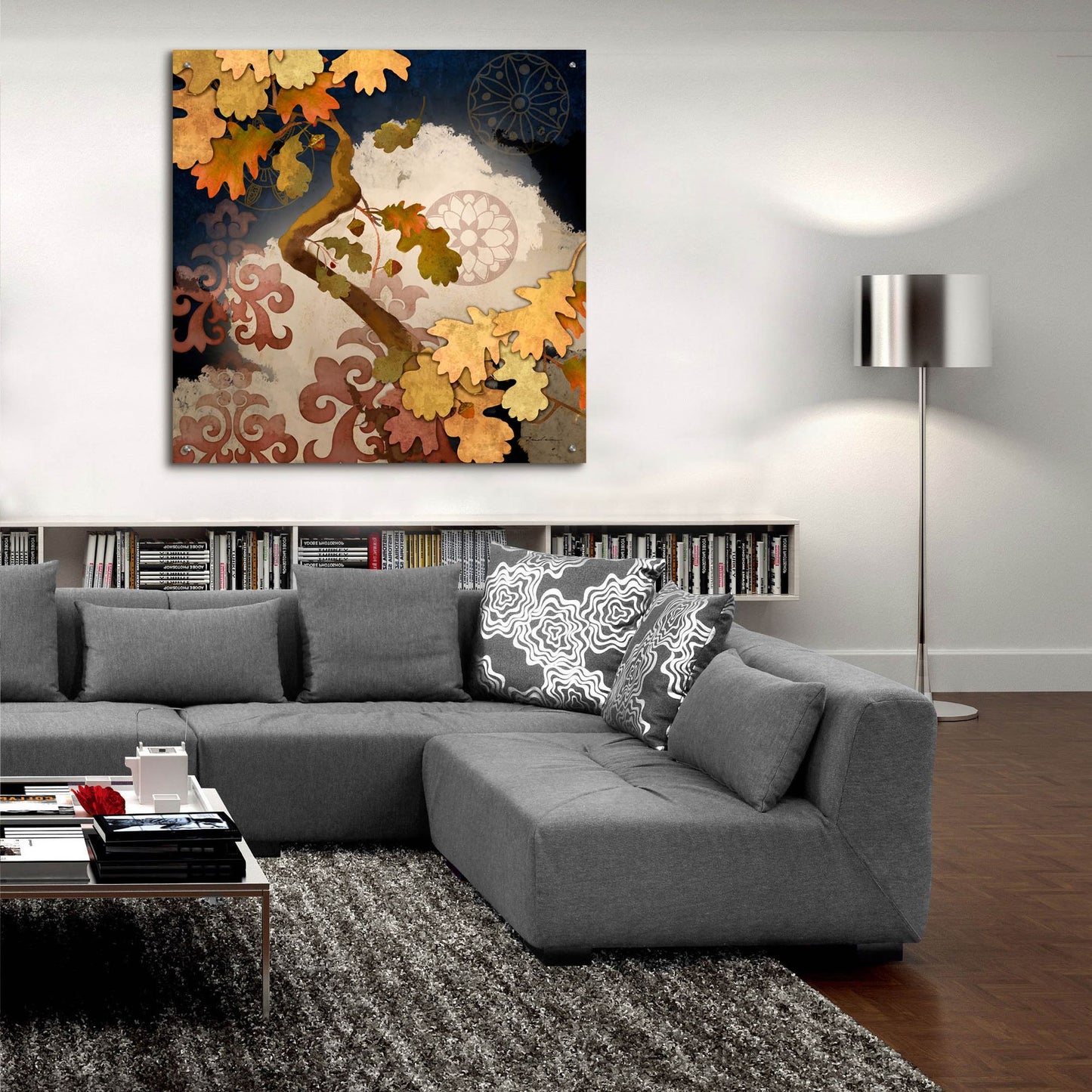 Epic Art 'Clouding Autumn Night' by Evelia Designs Acrylic Glass Wall Art,36x36