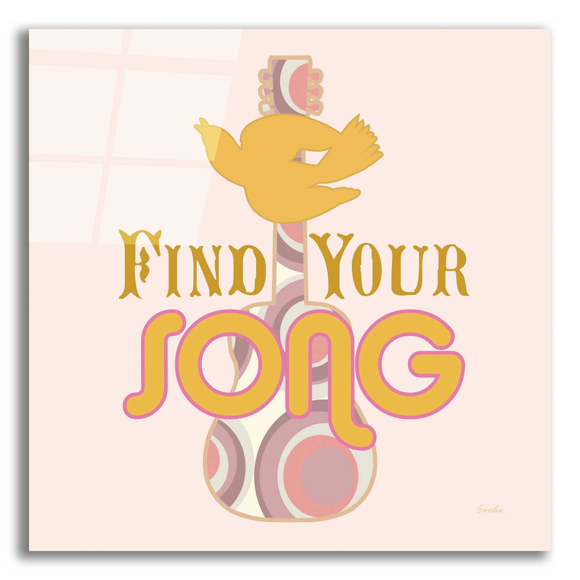 Epic Art 'Find Your Song' by Evelia Designs Acrylic Glass Wall Art