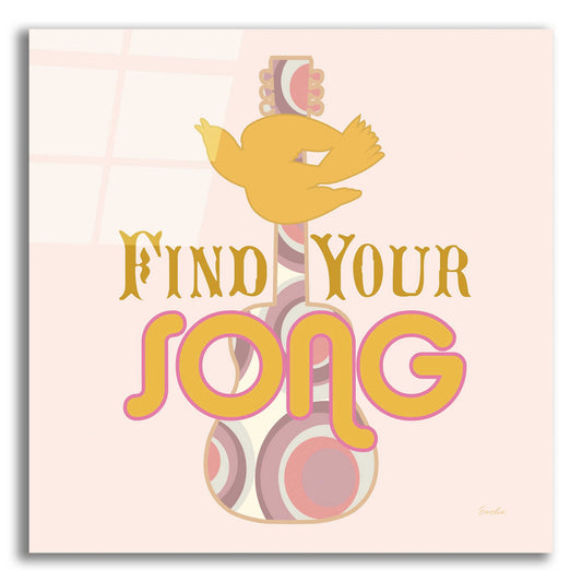 Epic Art 'Find Your Song' by Evelia Designs Acrylic Glass Wall Art