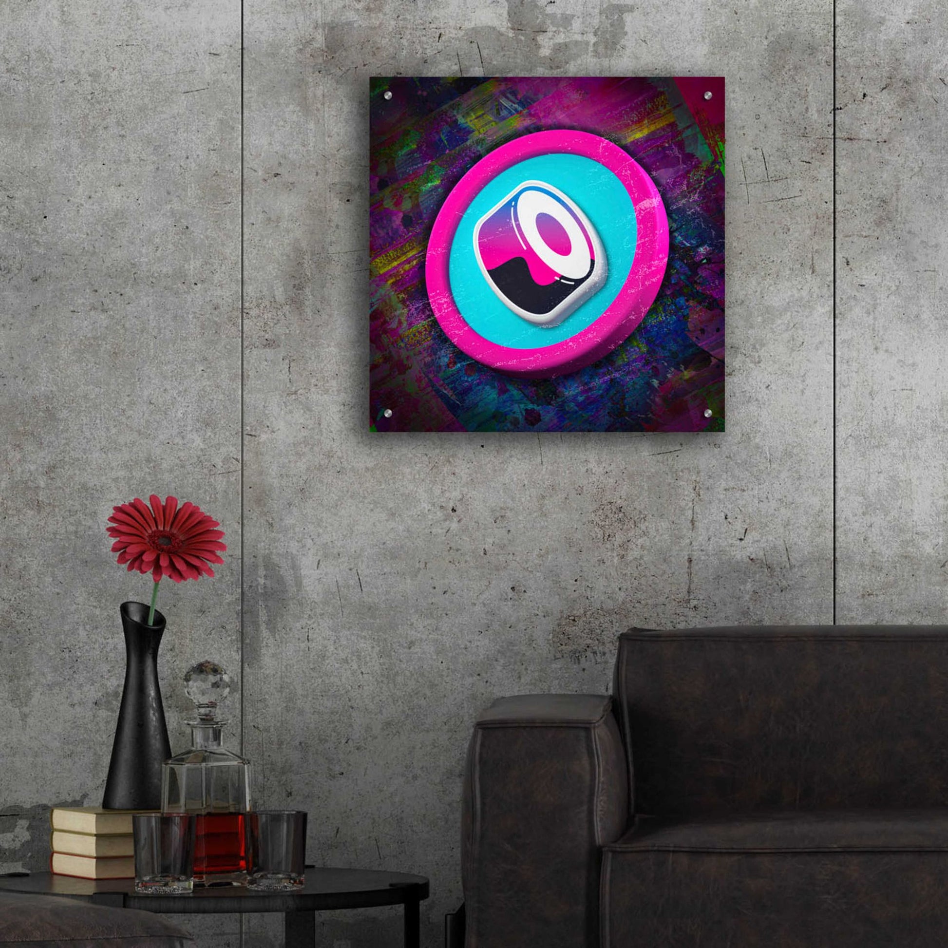 Epic Art 'Sushi Crypto' by Epic Art Portfolio, Acrylic Glass Wall Art,24x24