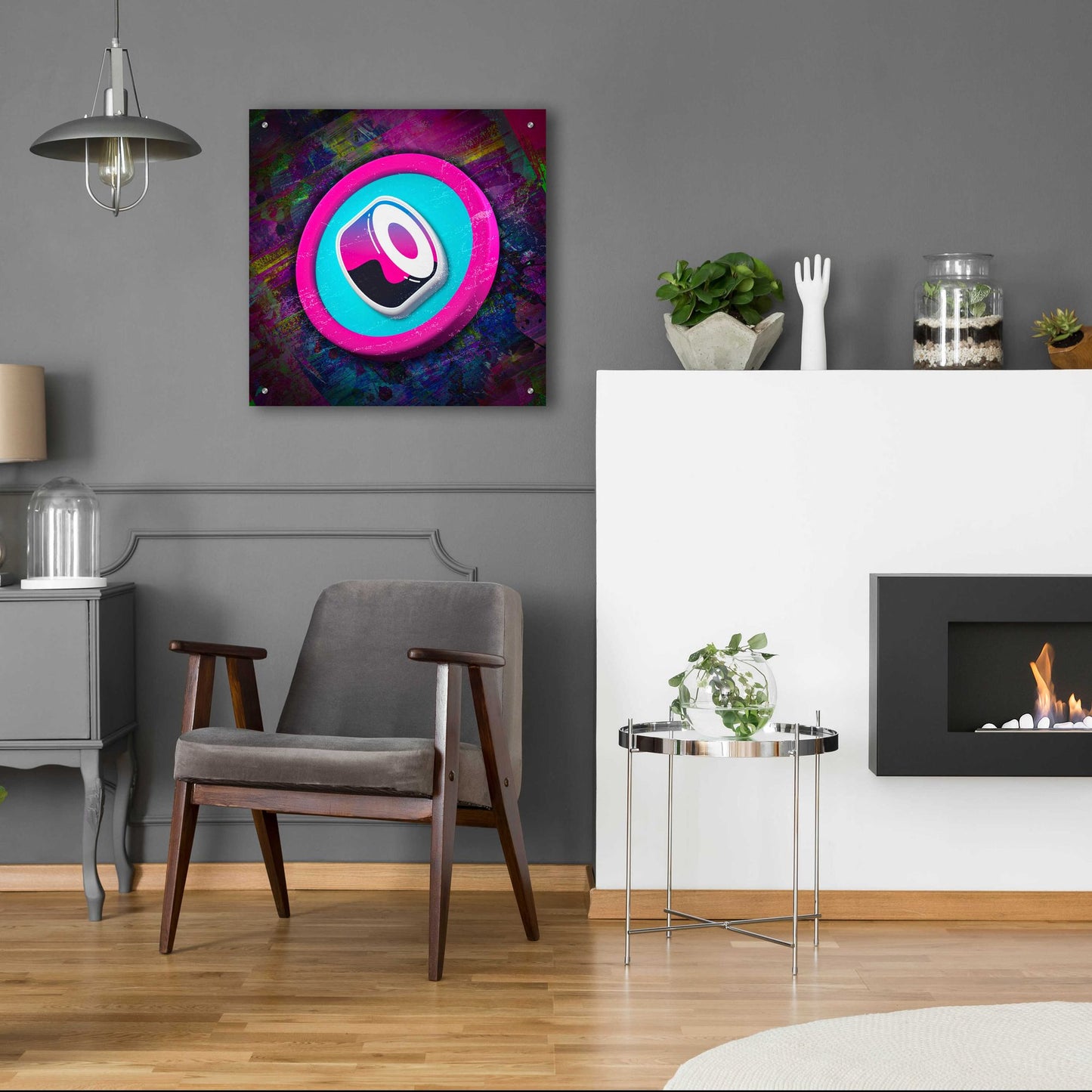 Epic Art 'Sushi Crypto' by Epic Art Portfolio, Acrylic Glass Wall Art,24x24