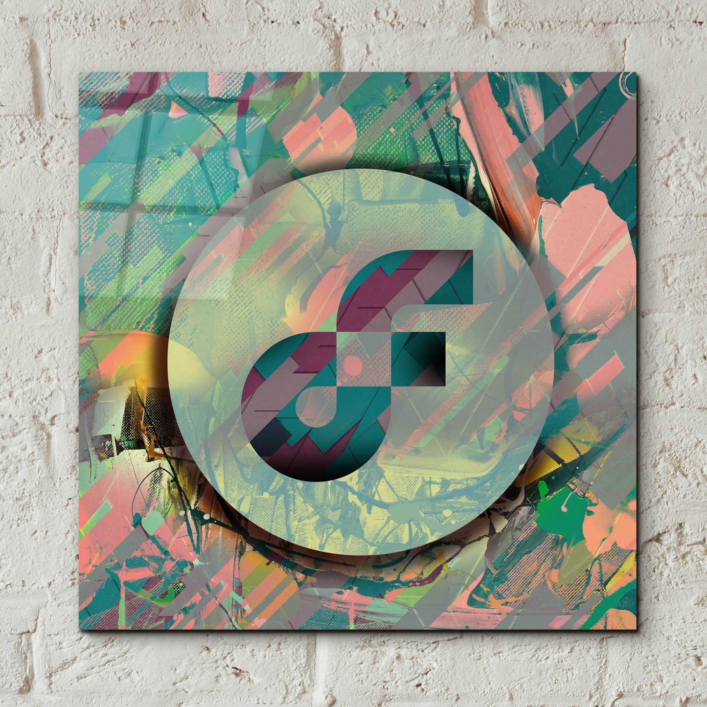 Epic Art 'Pastel Flow Crypto' by Epic Art Portfolio, Acrylic Glass Wall Art,12x12