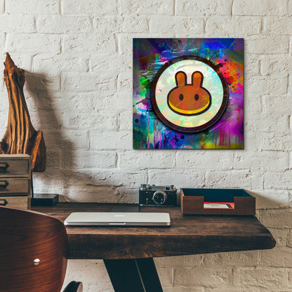 Epic Art 'Pancake Swap Crypto' by Epic Art Portfolio, Acrylic Glass Wall Art,12x12