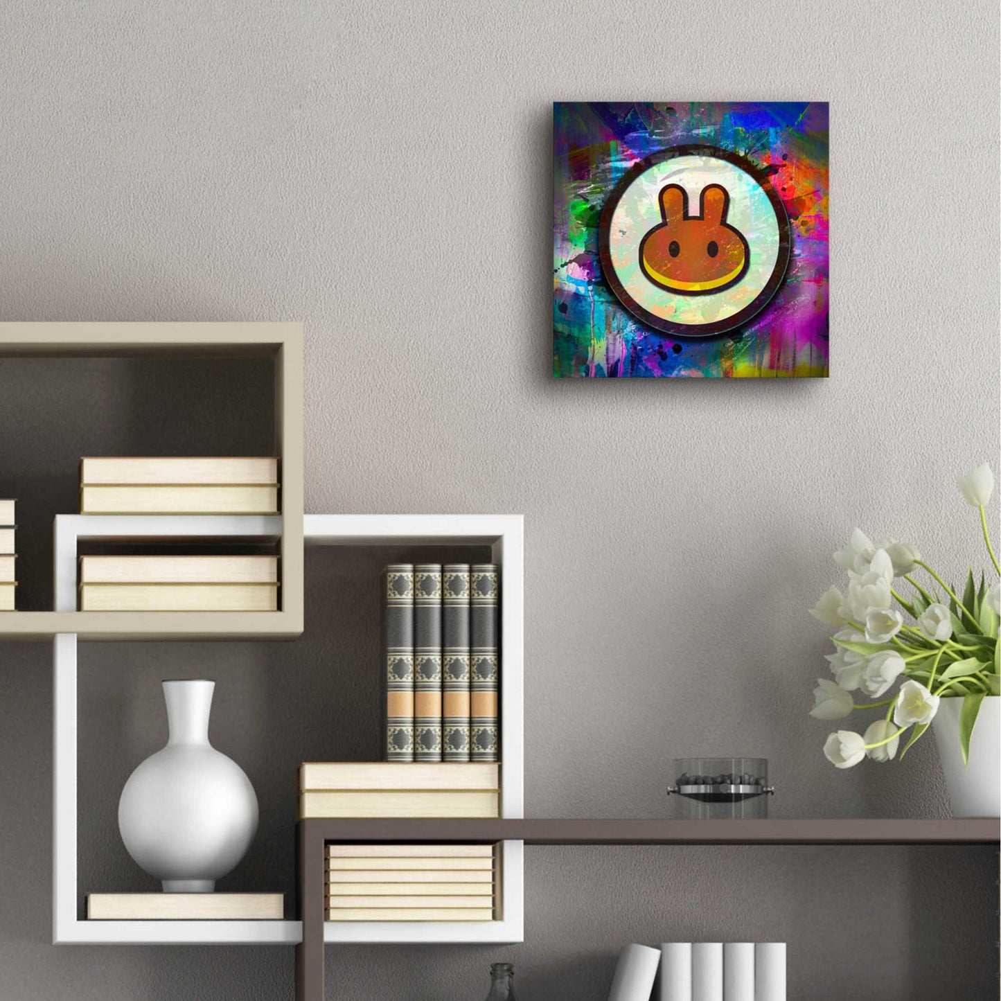 Epic Art 'Pancake Swap Crypto' by Epic Art Portfolio, Acrylic Glass Wall Art,12x12