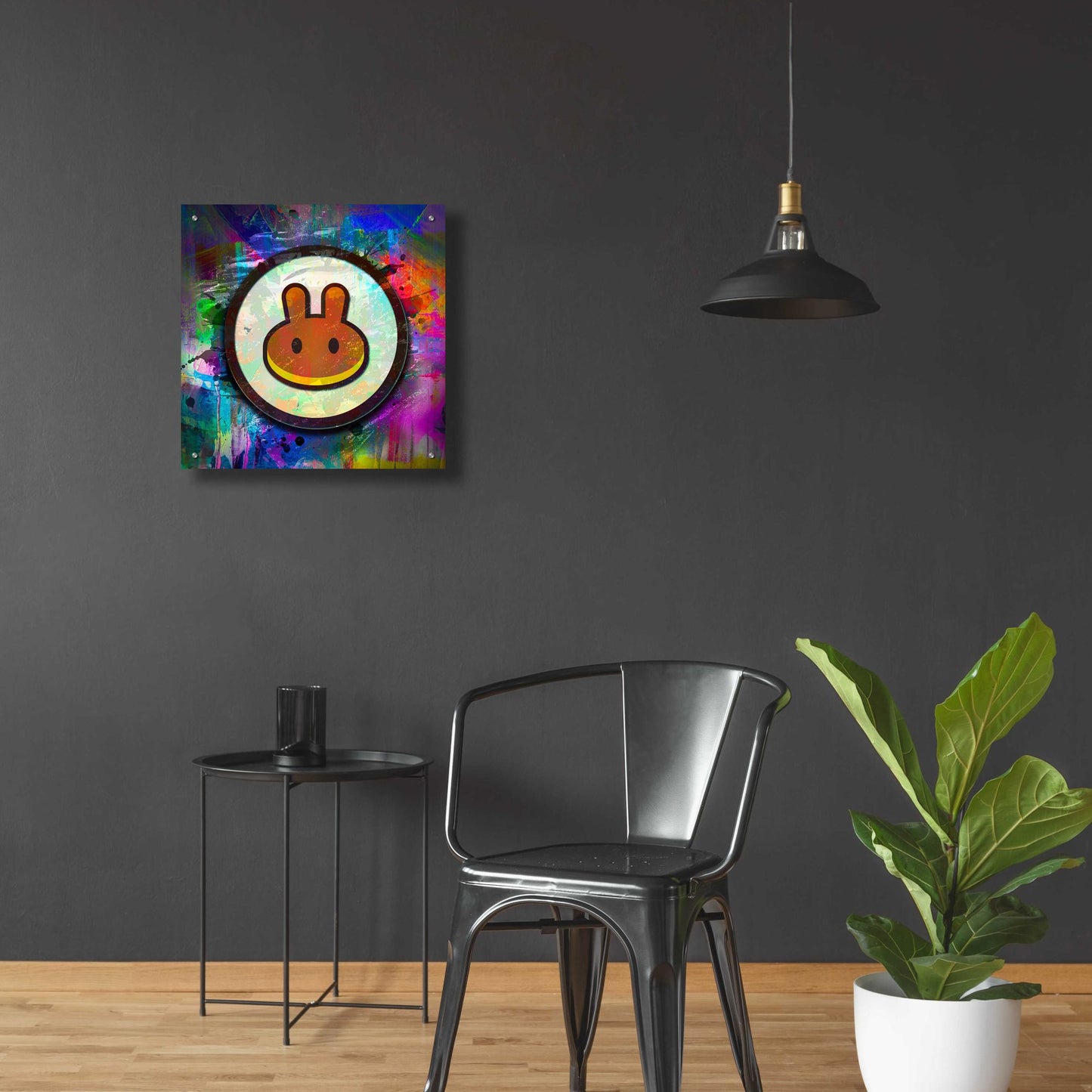 Epic Art 'Pancake Swap Crypto' by Epic Art Portfolio, Acrylic Glass Wall Art,24x24