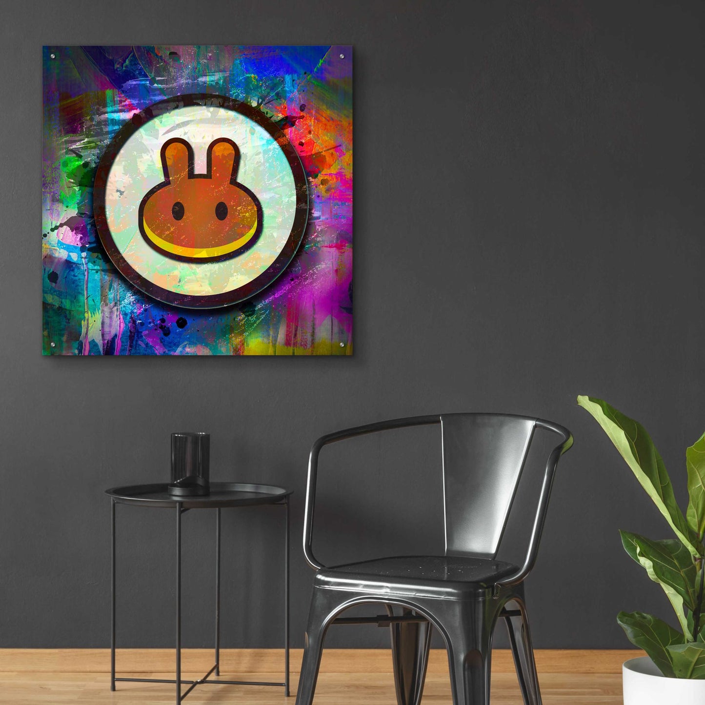 Epic Art 'Pancake Swap Crypto' by Epic Art Portfolio, Acrylic Glass Wall Art,36x36