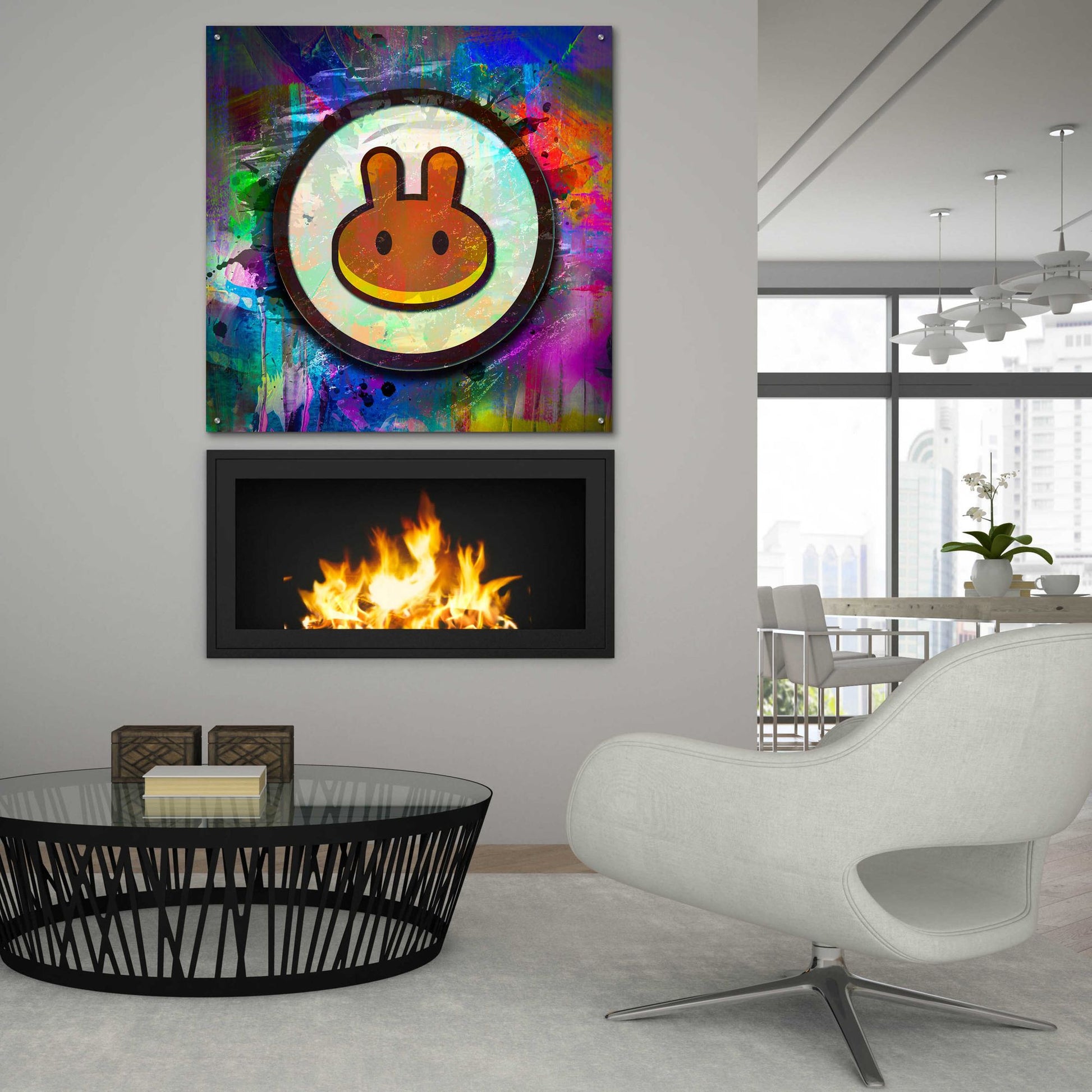Epic Art 'Pancake Swap Crypto' by Epic Art Portfolio, Acrylic Glass Wall Art,36x36