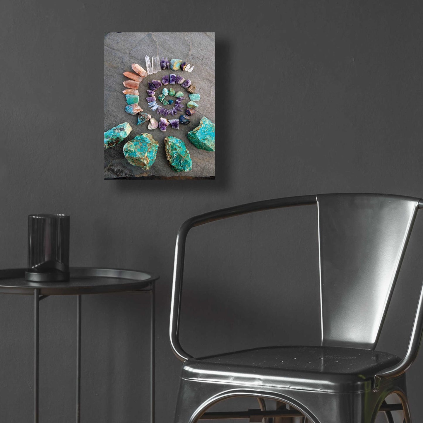 Epic Art 'Reiki Energy Crystal Spiral' by Elena Ray, Acrylic Glass Wall Art,12x16