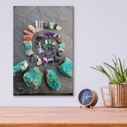 Epic Art 'Reiki Energy Crystal Spiral' by Elena Ray, Acrylic Glass Wall Art,12x16