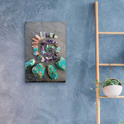 Epic Art 'Reiki Energy Crystal Spiral' by Elena Ray, Acrylic Glass Wall Art,16x24