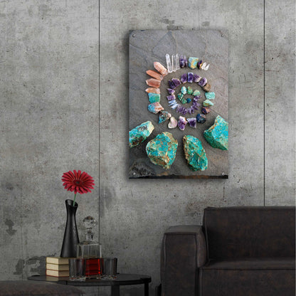 Epic Art 'Reiki Energy Crystal Spiral' by Elena Ray, Acrylic Glass Wall Art,24x36