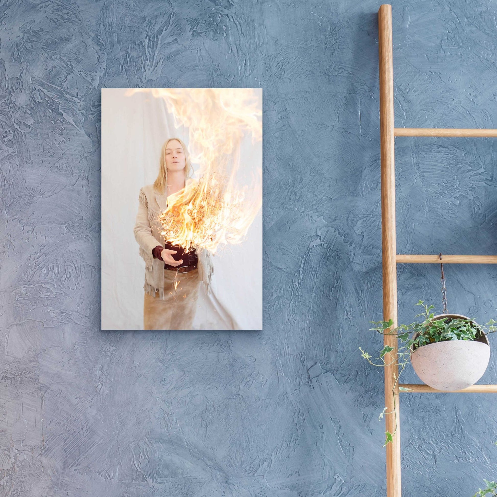 Epic Art 'The Presence of Fire' by Elena Ray, Acrylic Glass Wall Art,16x24