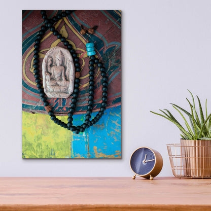 Epic Art 'Mala Beads Yogi' by Elena Ray, Acrylic Glass Wall Art,12x16