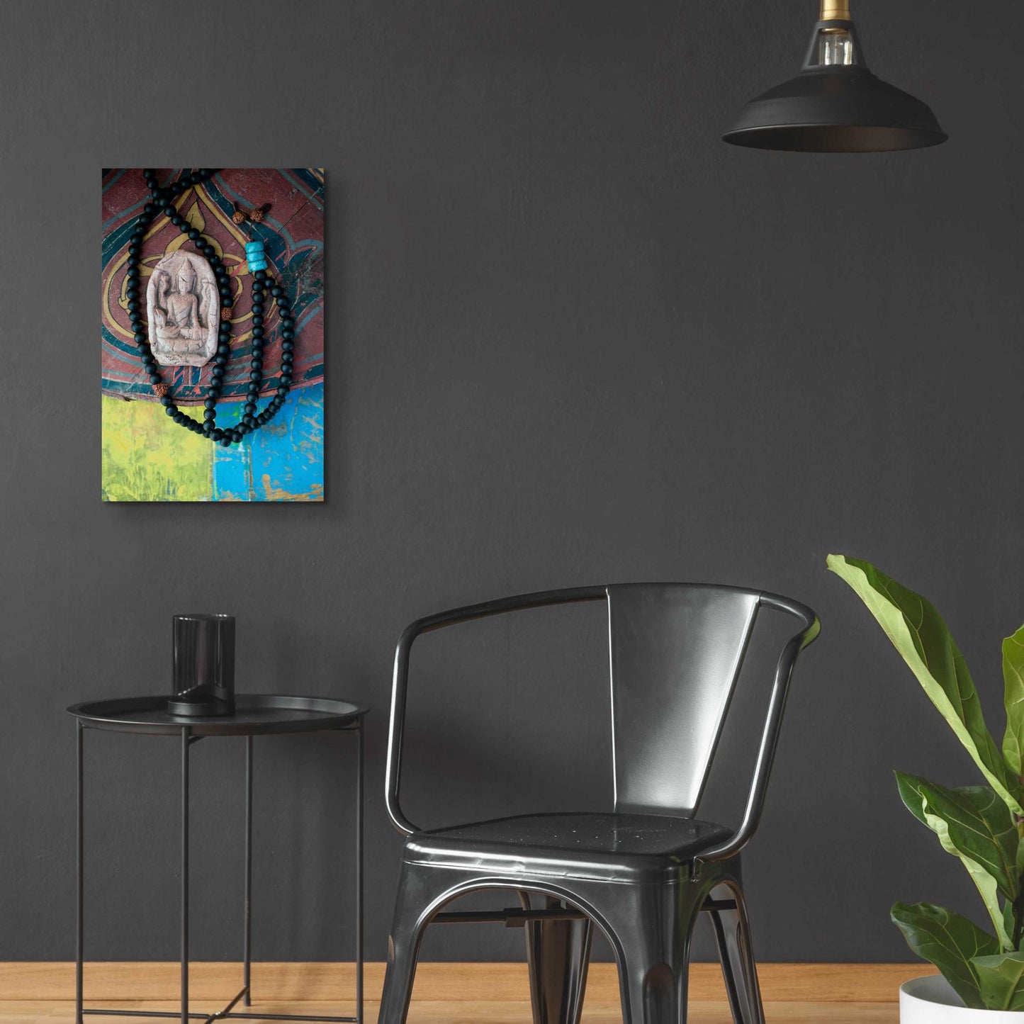 Epic Art 'Mala Beads Yogi' by Elena Ray, Acrylic Glass Wall Art,16x24