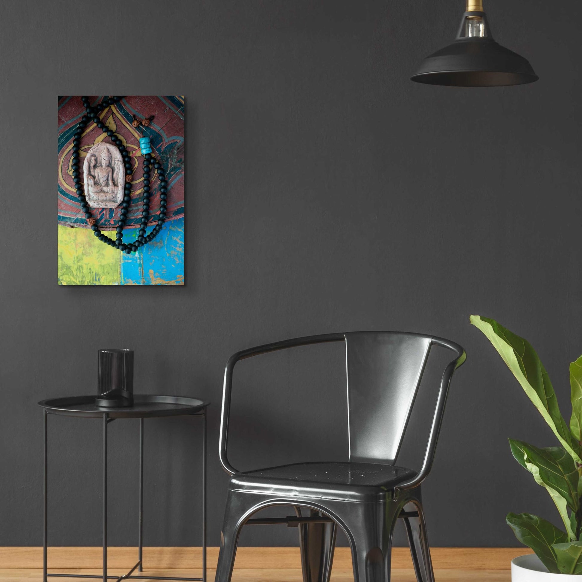 Epic Art 'Mala Beads Yogi' by Elena Ray, Acrylic Glass Wall Art,16x24